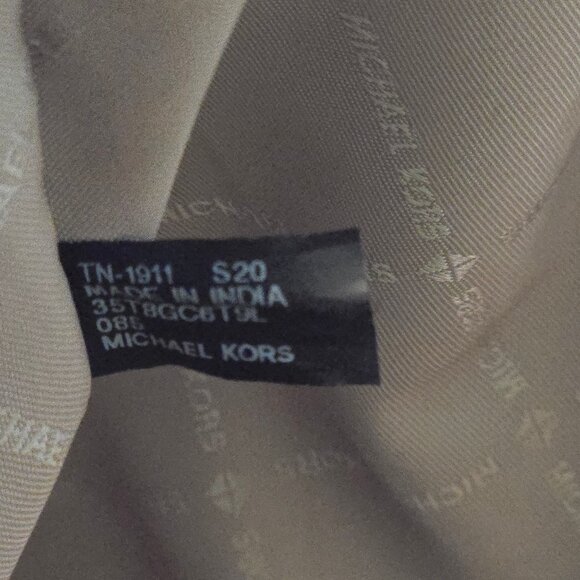 Michael Kors Ciara Large Saffiano Leather Shoulder Double Strap Tote Optic White - Picture 10 of 11